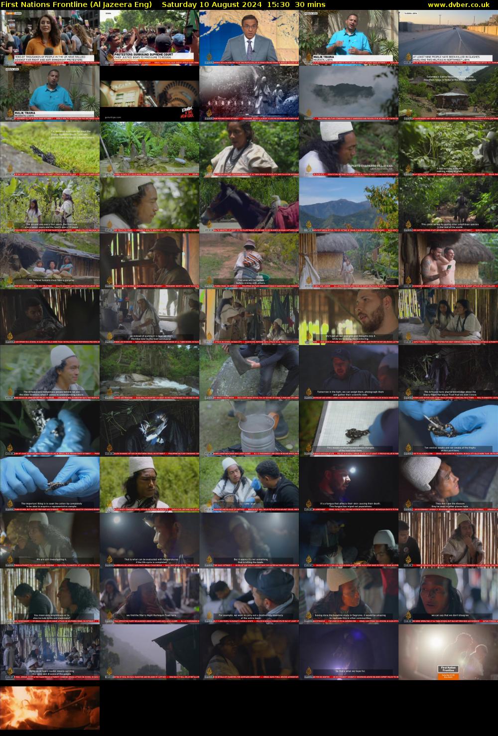 First Nations Frontline (Al Jazeera Eng) Saturday 10 August 2024 15:30 - 16:00