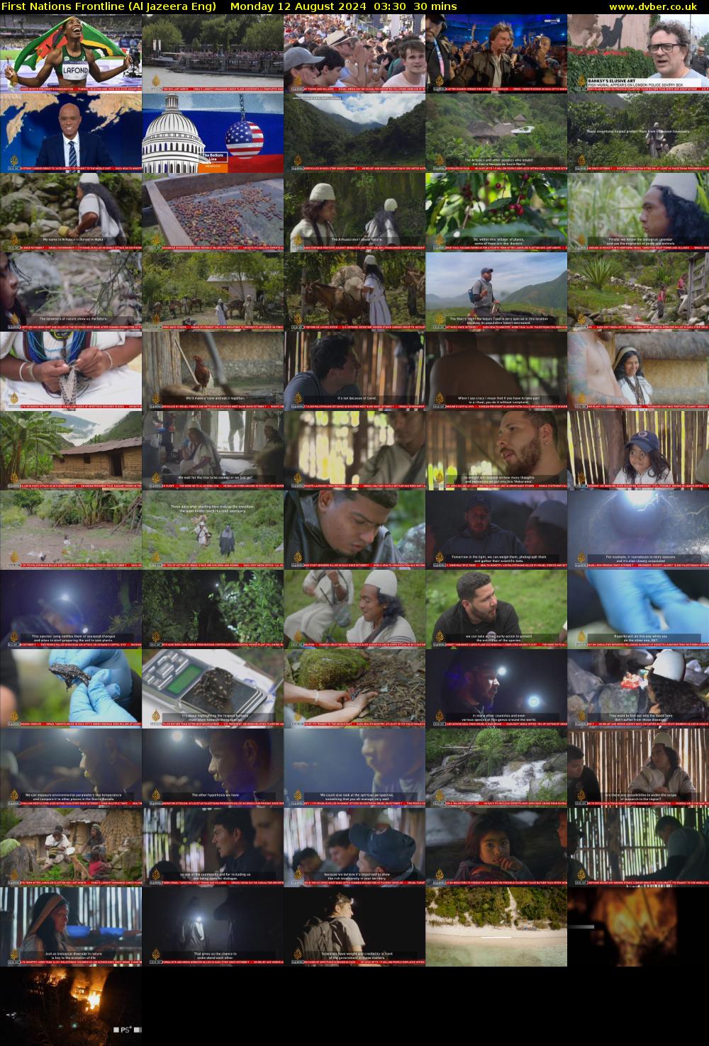 First Nations Frontline (Al Jazeera Eng) Monday 12 August 2024 03:30 - 04:00