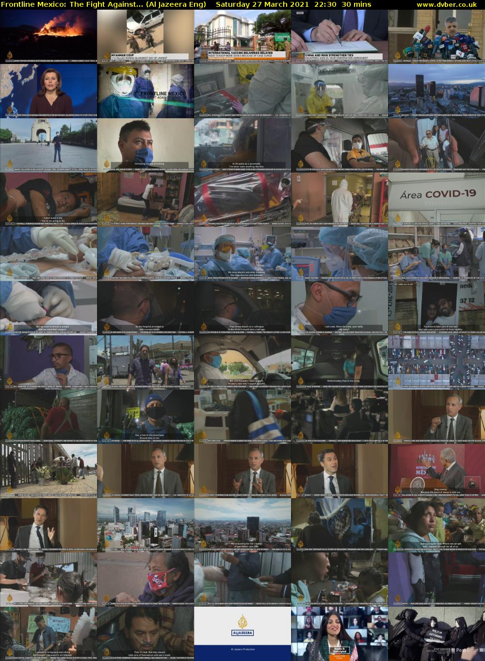 Frontline Mexico: The Fight Against... (Al Jazeera Eng) Saturday 27 March 2021 22:30 - 23:00