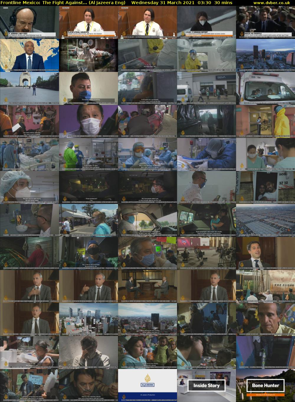 Frontline Mexico: The Fight Against... (Al Jazeera Eng) Wednesday 31 March 2021 03:30 - 04:00