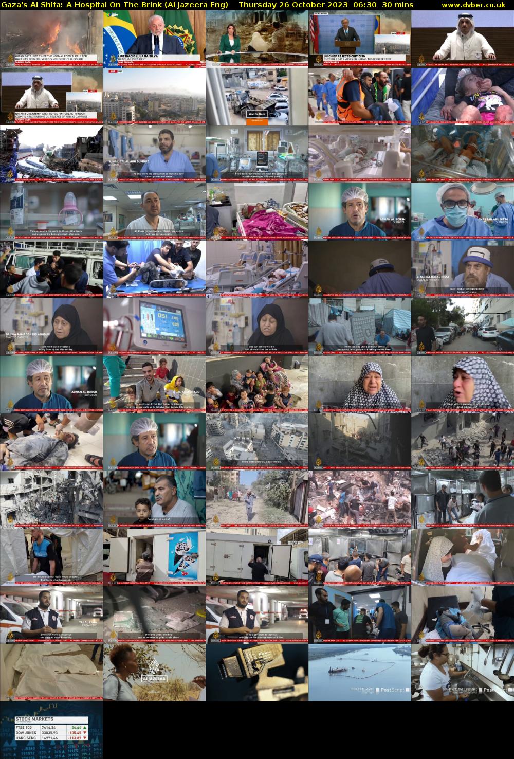 Gaza's Al Shifa: A Hospital On The Brink (Al Jazeera Eng) Thursday 26 October 2023 06:30 - 07:00