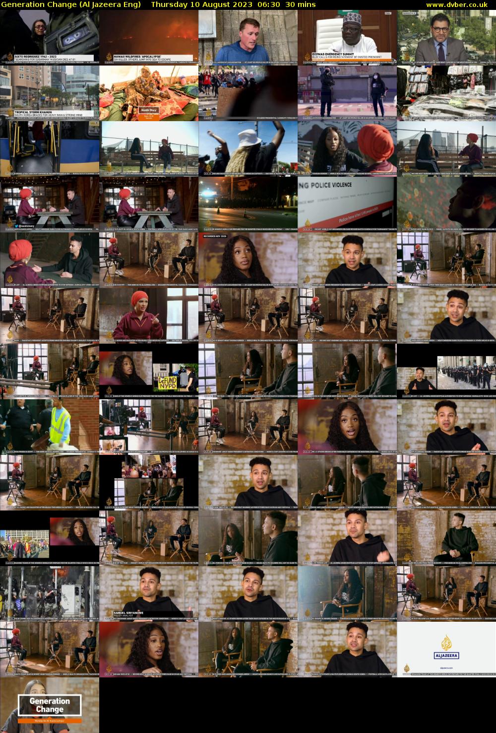 Generation Change (Al Jazeera Eng) Thursday 10 August 2023 06:30 - 07:00