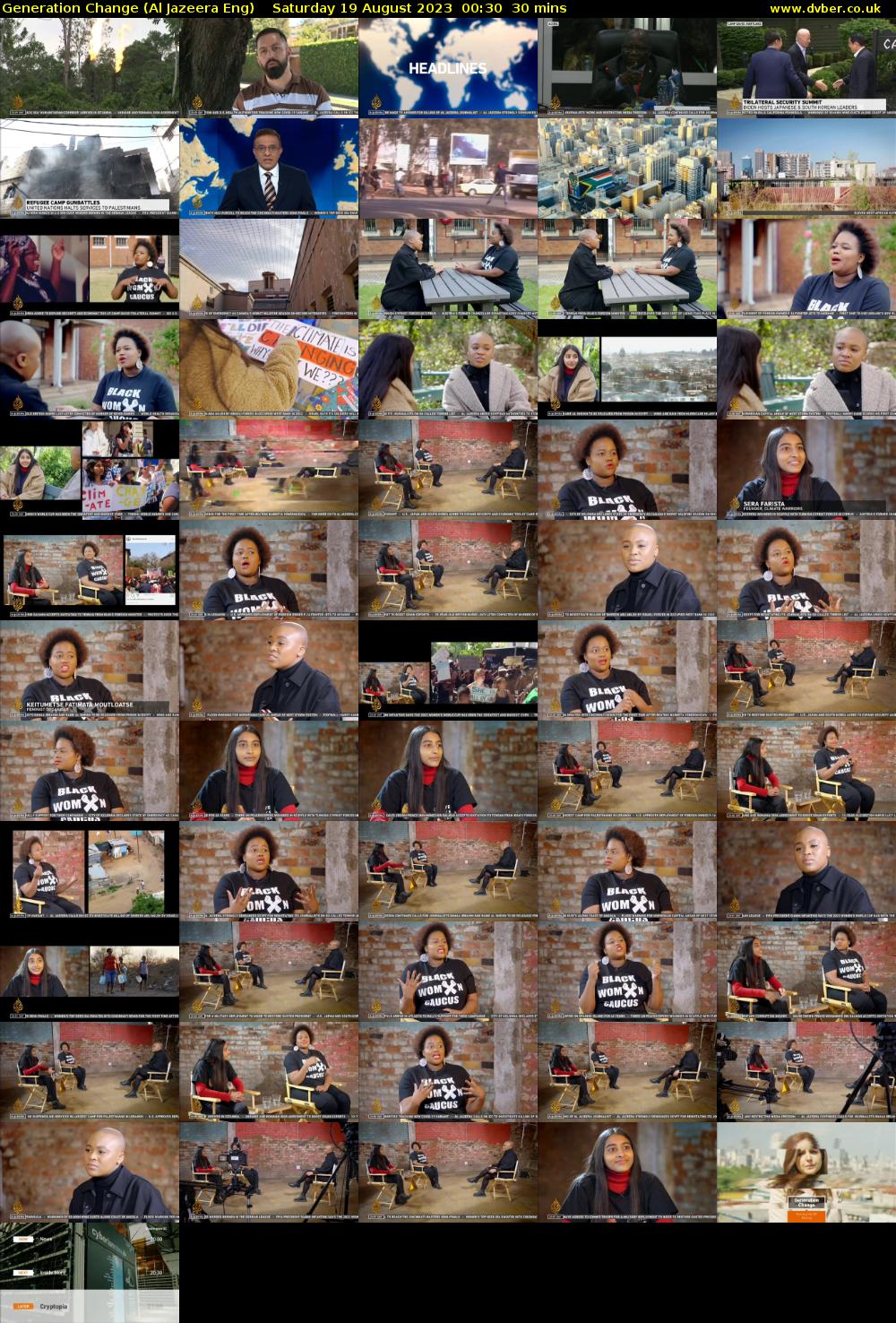 Generation Change (Al Jazeera Eng) Saturday 19 August 2023 00:30 - 01:00