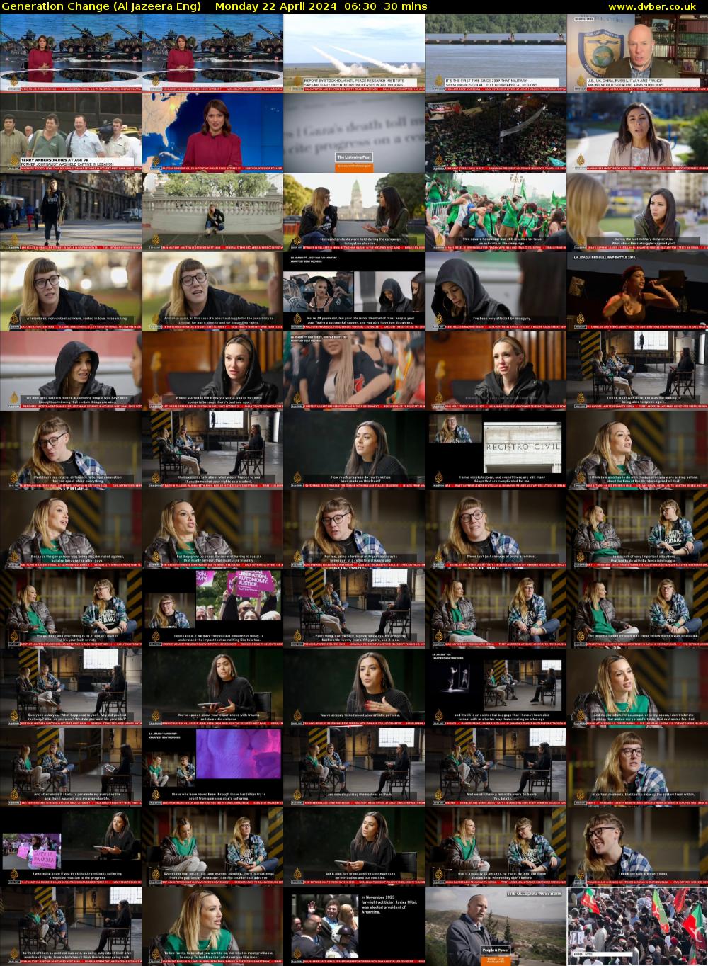 Generation Change (Al Jazeera Eng) Monday 22 April 2024 06:30 - 07:00