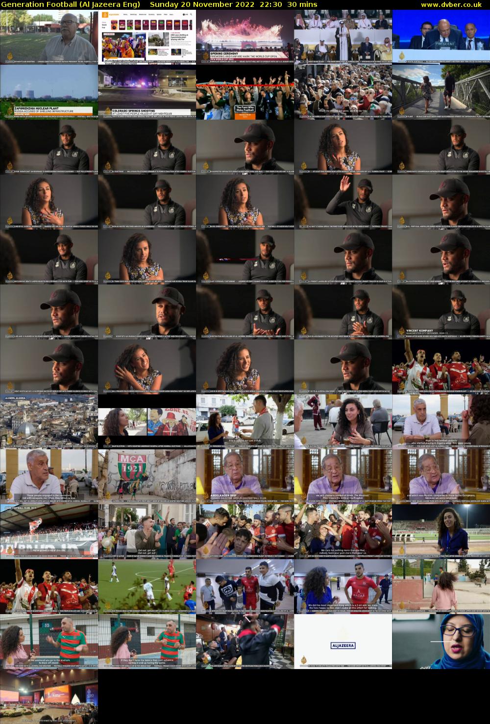 Generation Football (Al Jazeera Eng) Sunday 20 November 2022 22:30 - 23:00