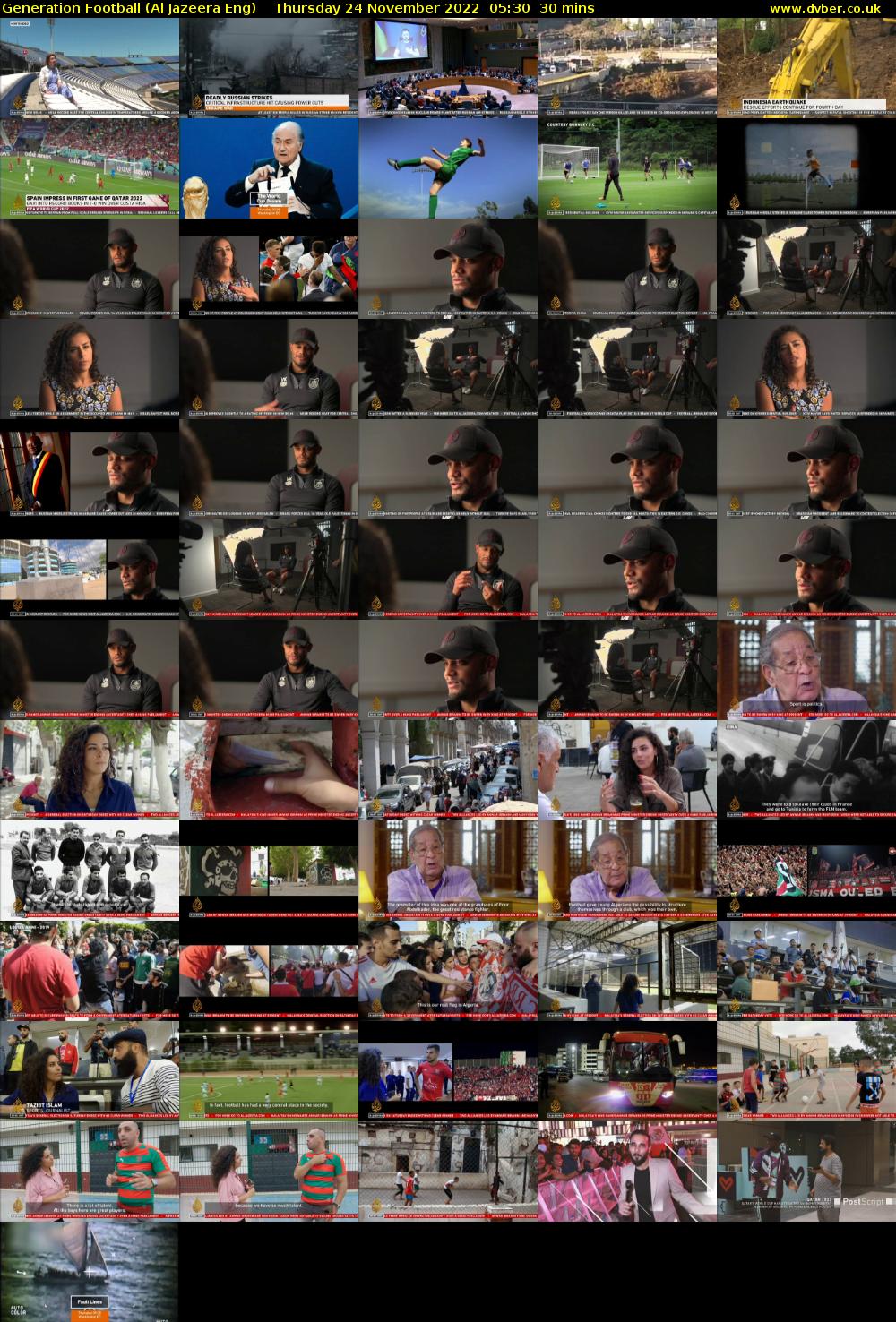 Generation Football (Al Jazeera Eng) Thursday 24 November 2022 05:30 - 06:00