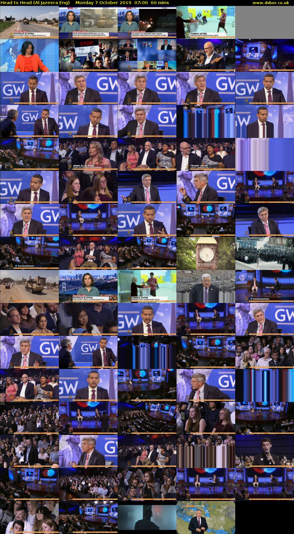 Head to Head (Al Jazeera Eng) Monday 7 October 2019 07:00 - 08:00