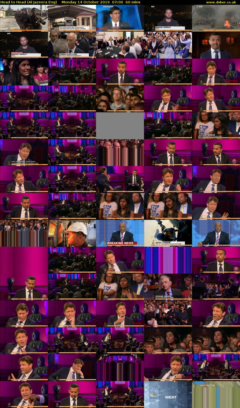 Head to Head (Al Jazeera Eng) Monday 14 October 2019 07:00 - 08:00