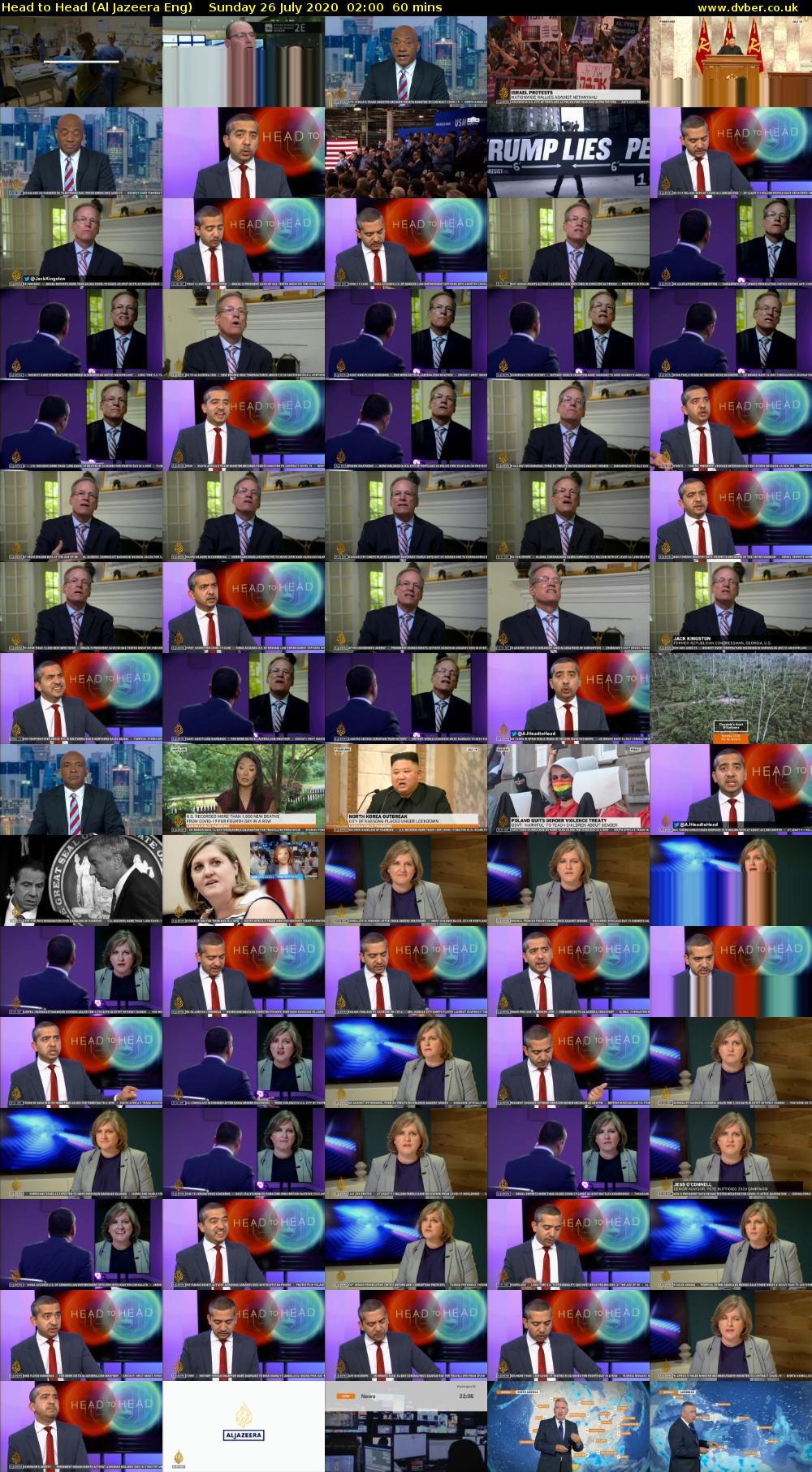 Head to Head (Al Jazeera Eng) Sunday 26 July 2020 02:00 - 03:00