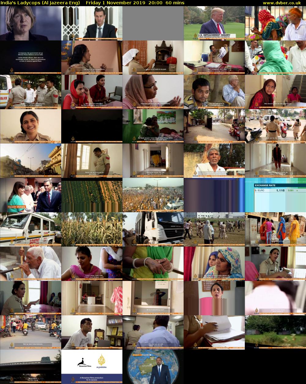 India's Ladycops (Al Jazeera Eng) Friday 1 November 2019 20:00 - 21:00