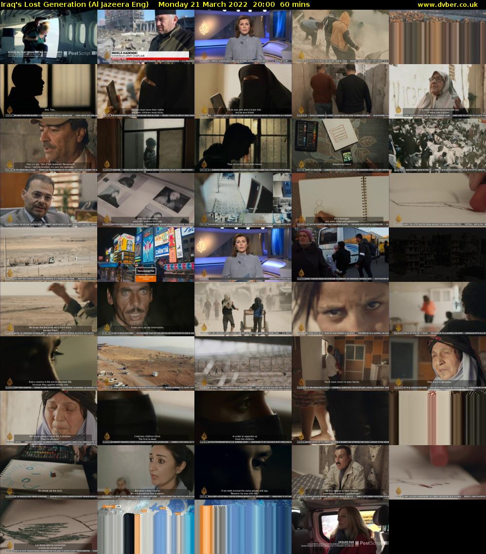 Iraq's Lost Generation (Al Jazeera Eng) Monday 21 March 2022 20:00 - 21:00