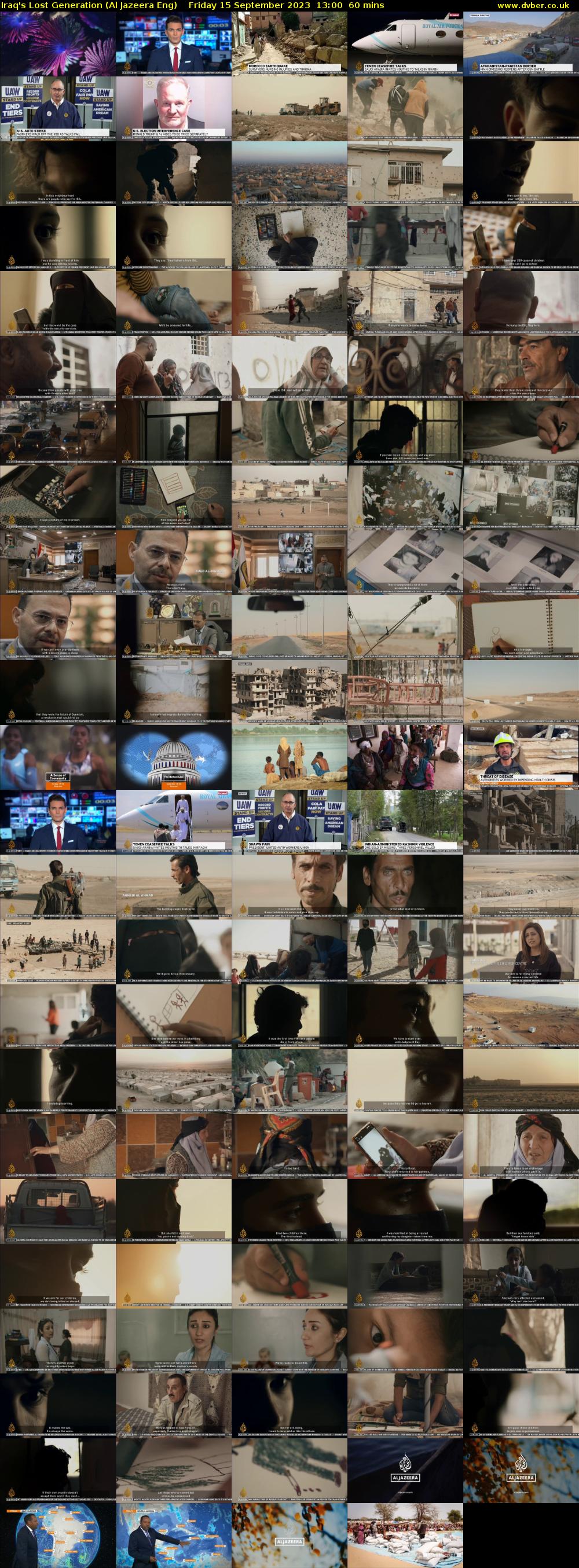 Iraq's Lost Generation (Al Jazeera Eng) Friday 15 September 2023 13:00 - 14:00