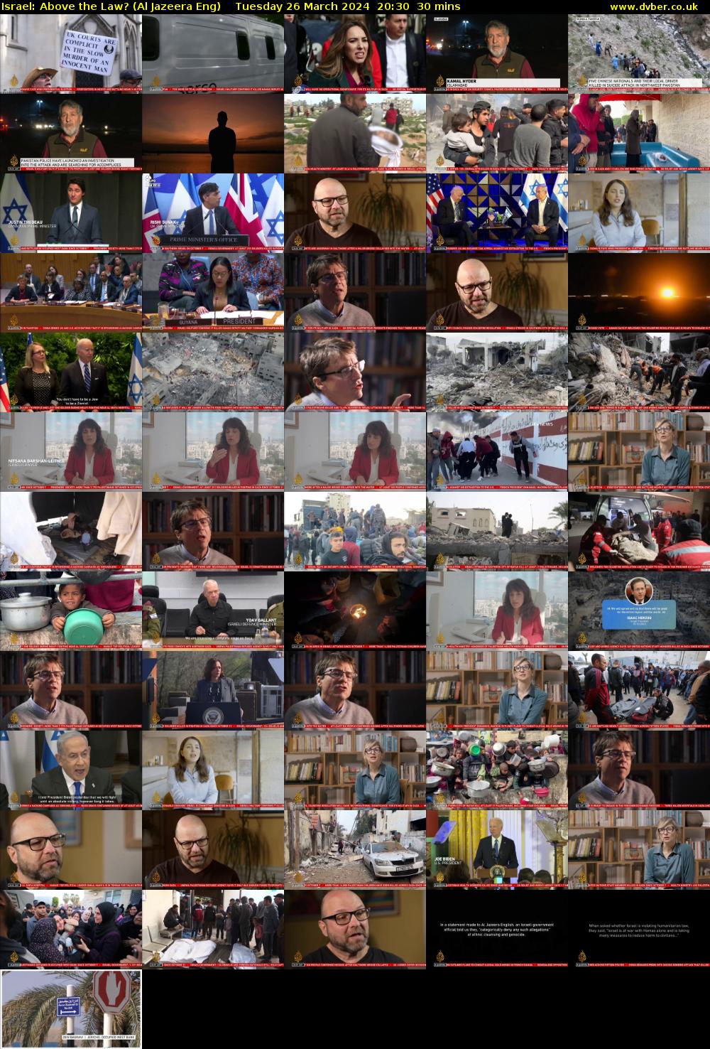 Israel: Above the Law? (Al Jazeera Eng) Tuesday 26 March 2024 20:30 - 21:00