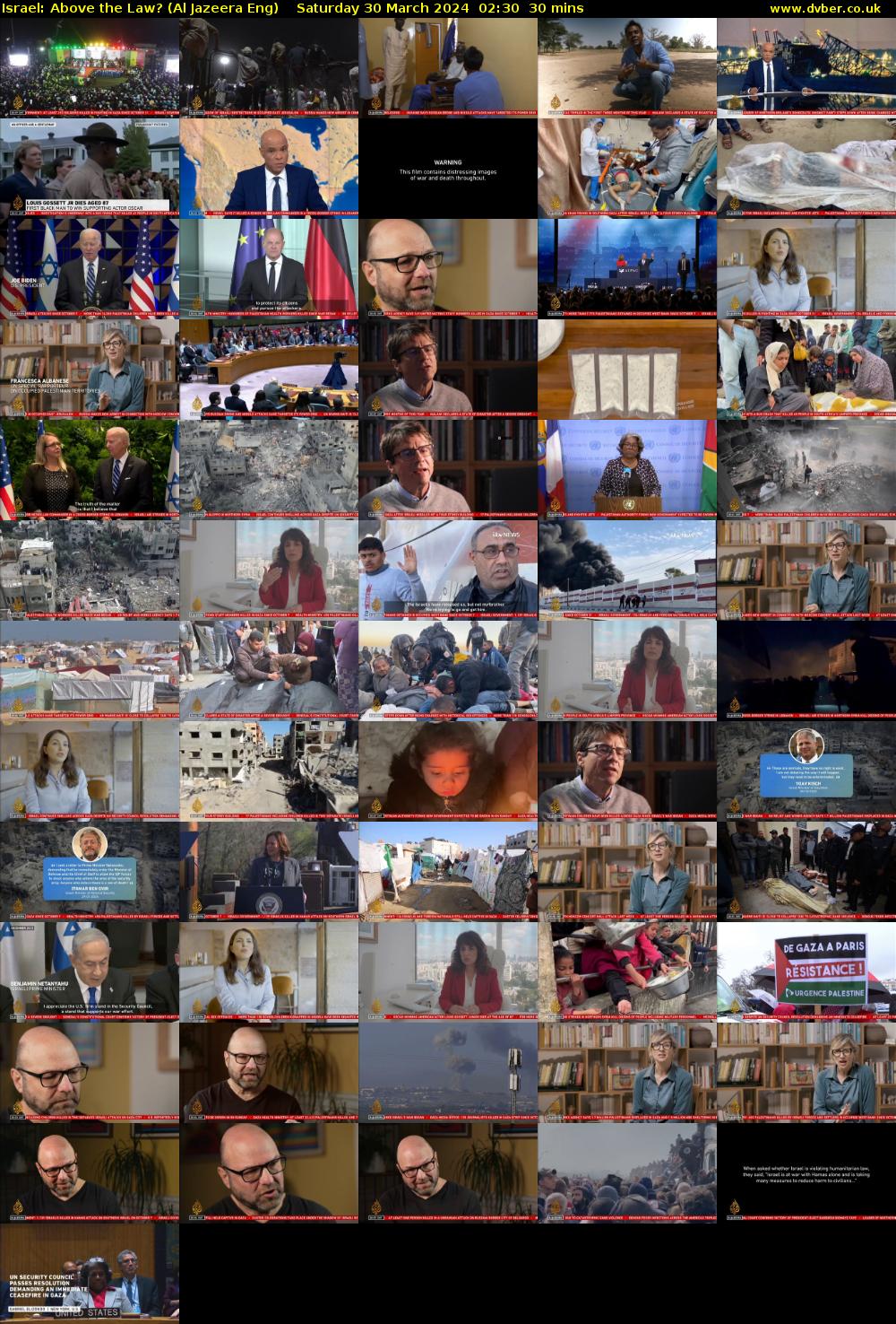 Israel: Above the Law? (Al Jazeera Eng) Saturday 30 March 2024 02:30 - 03:00
