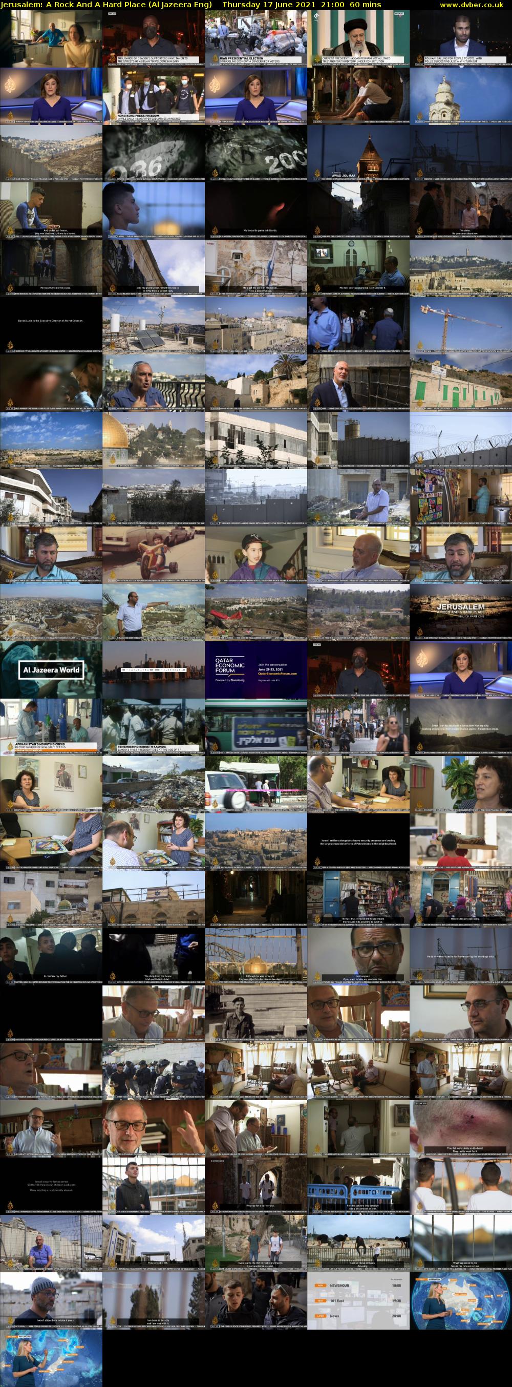 Jerusalem: A Rock And A Hard Place (Al Jazeera Eng) Thursday 17 June 2021 21:00 - 22:00