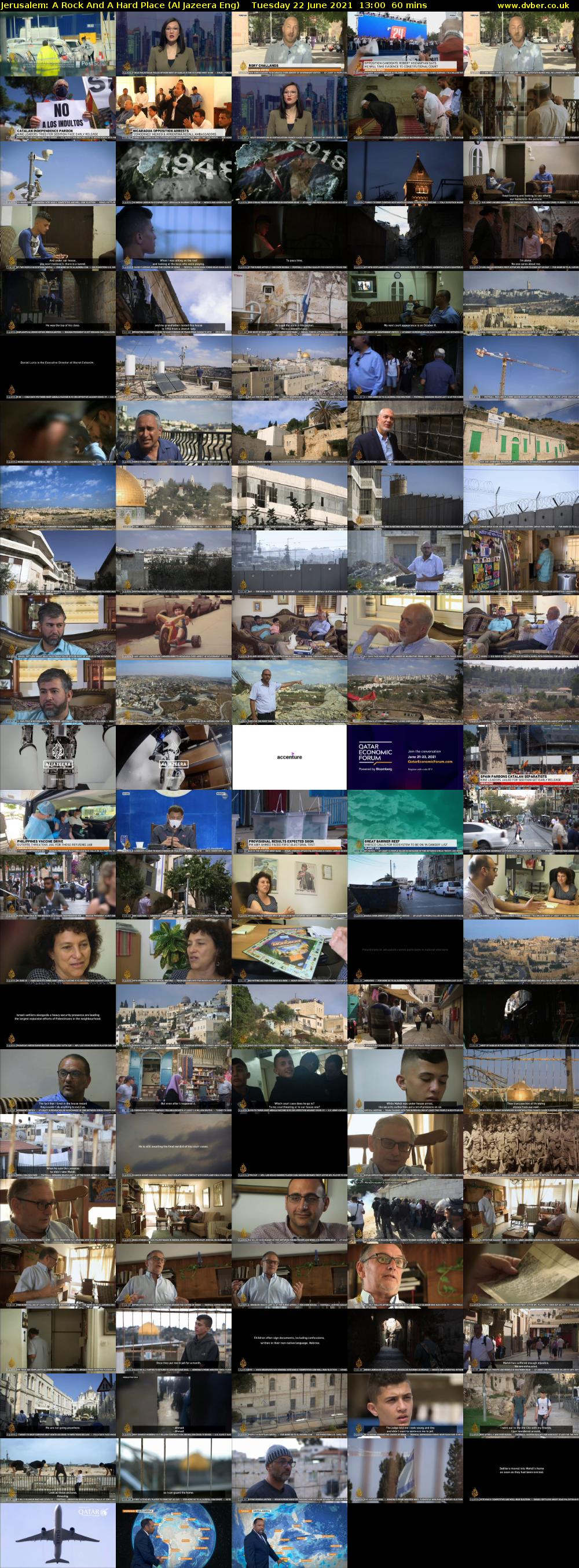 Jerusalem: A Rock And A Hard Place (Al Jazeera Eng) Tuesday 22 June 2021 13:00 - 14:00