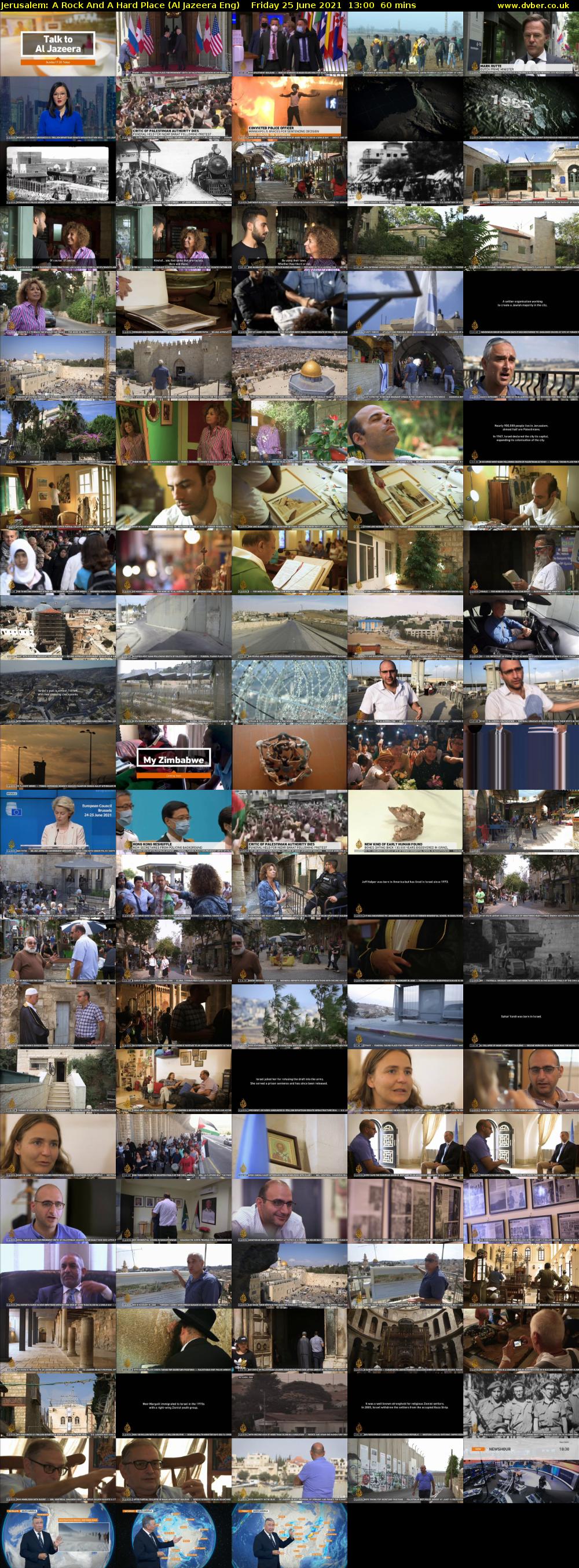 Jerusalem: A Rock And A Hard Place (Al Jazeera Eng) Friday 25 June 2021 13:00 - 14:00