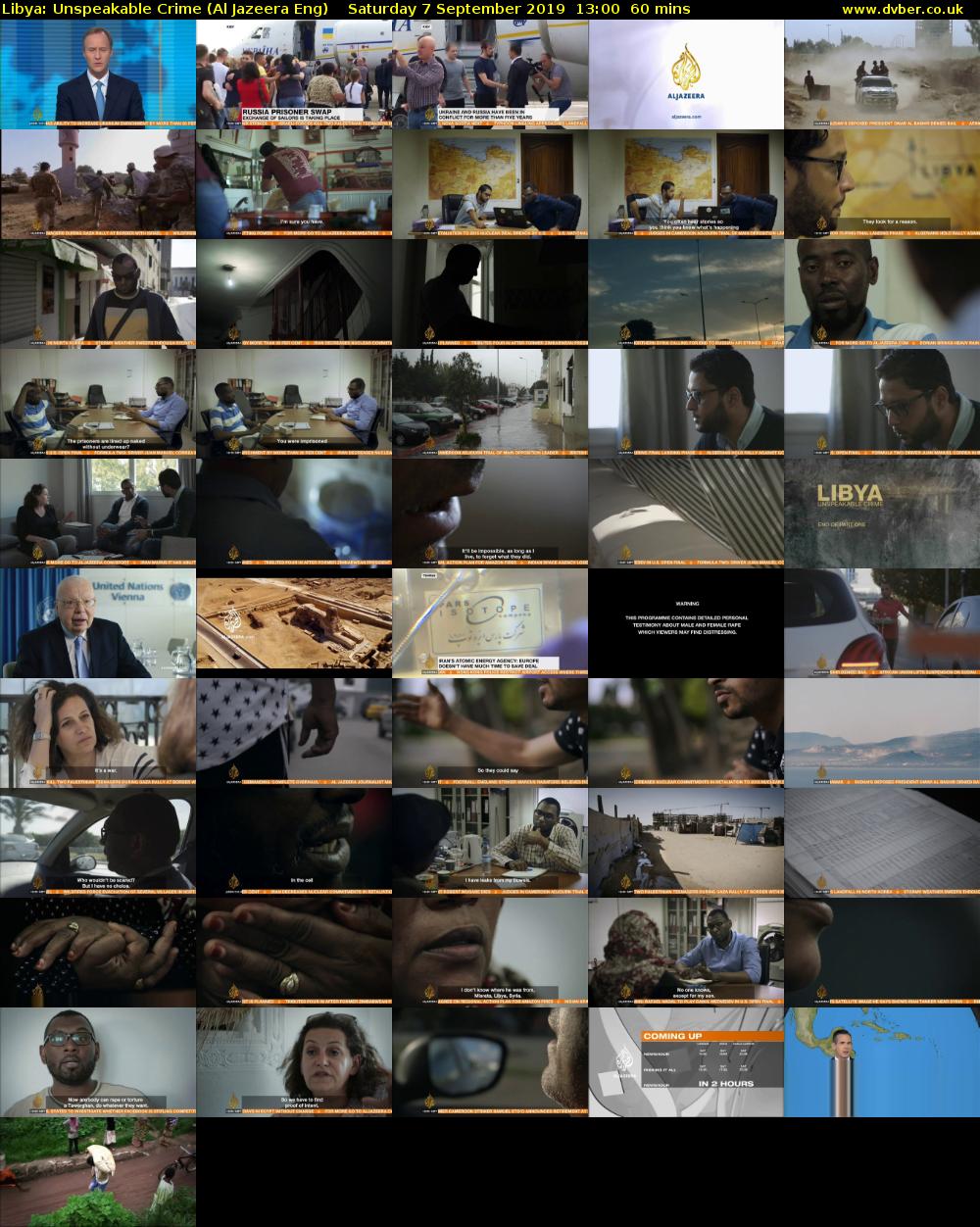 Libya: Unspeakable Crime (Al Jazeera Eng) Saturday 7 September 2019 13:00 - 14:00