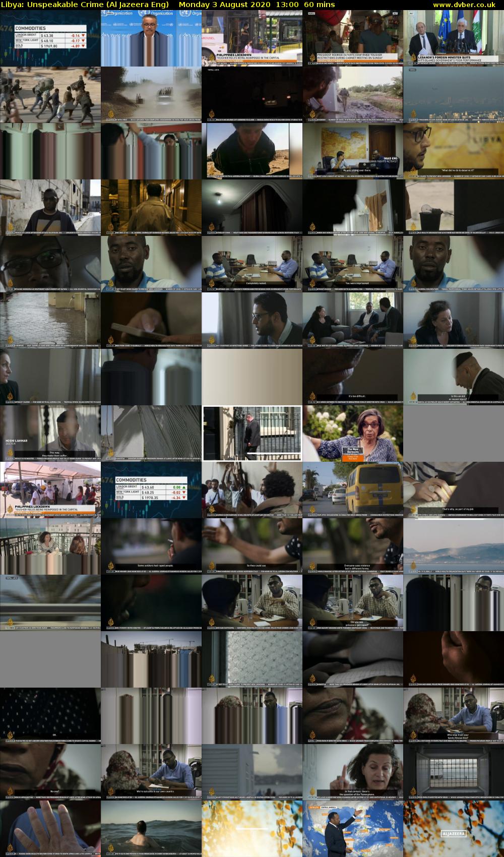 Libya: Unspeakable Crime (Al Jazeera Eng) Monday 3 August 2020 13:00 - 14:00