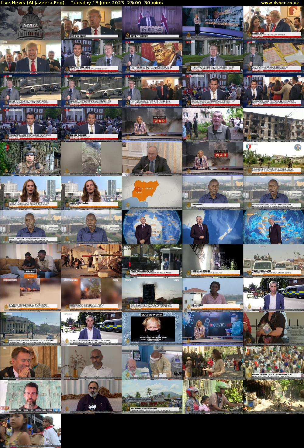 Live News (Al Jazeera Eng) Tuesday 13 June 2023 23:00 - 23:30