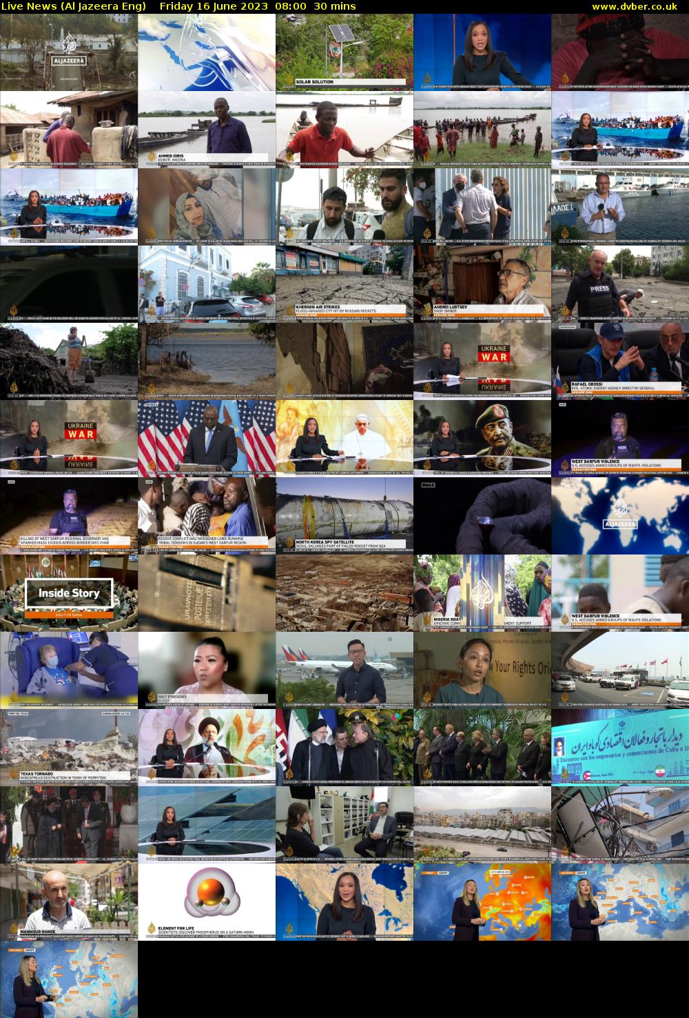 Live News (Al Jazeera Eng) Friday 16 June 2023 08:00 - 08:30