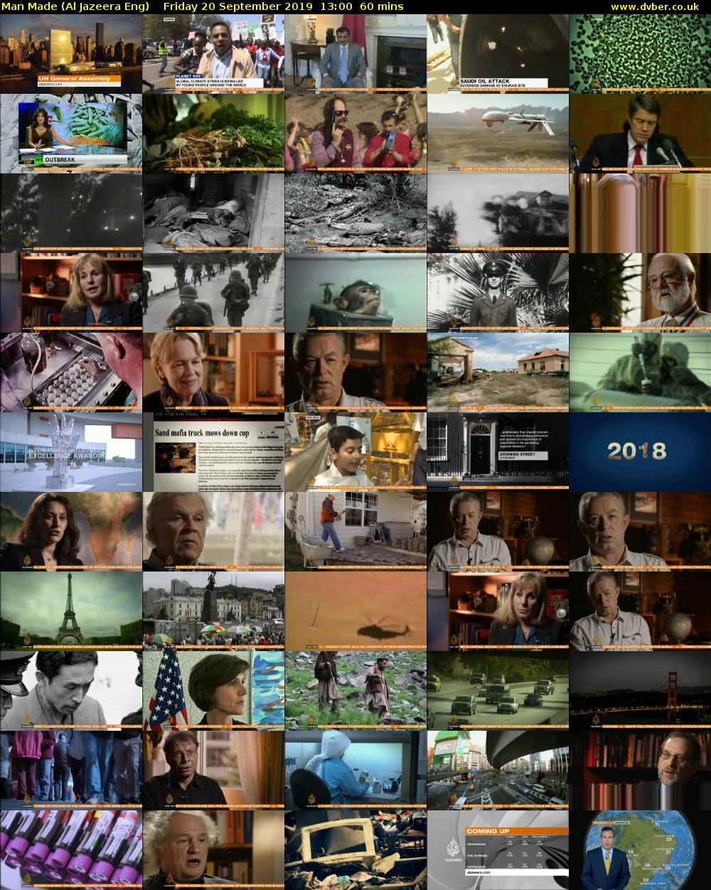 Man Made (Al Jazeera Eng) Friday 20 September 2019 13:00 - 14:00