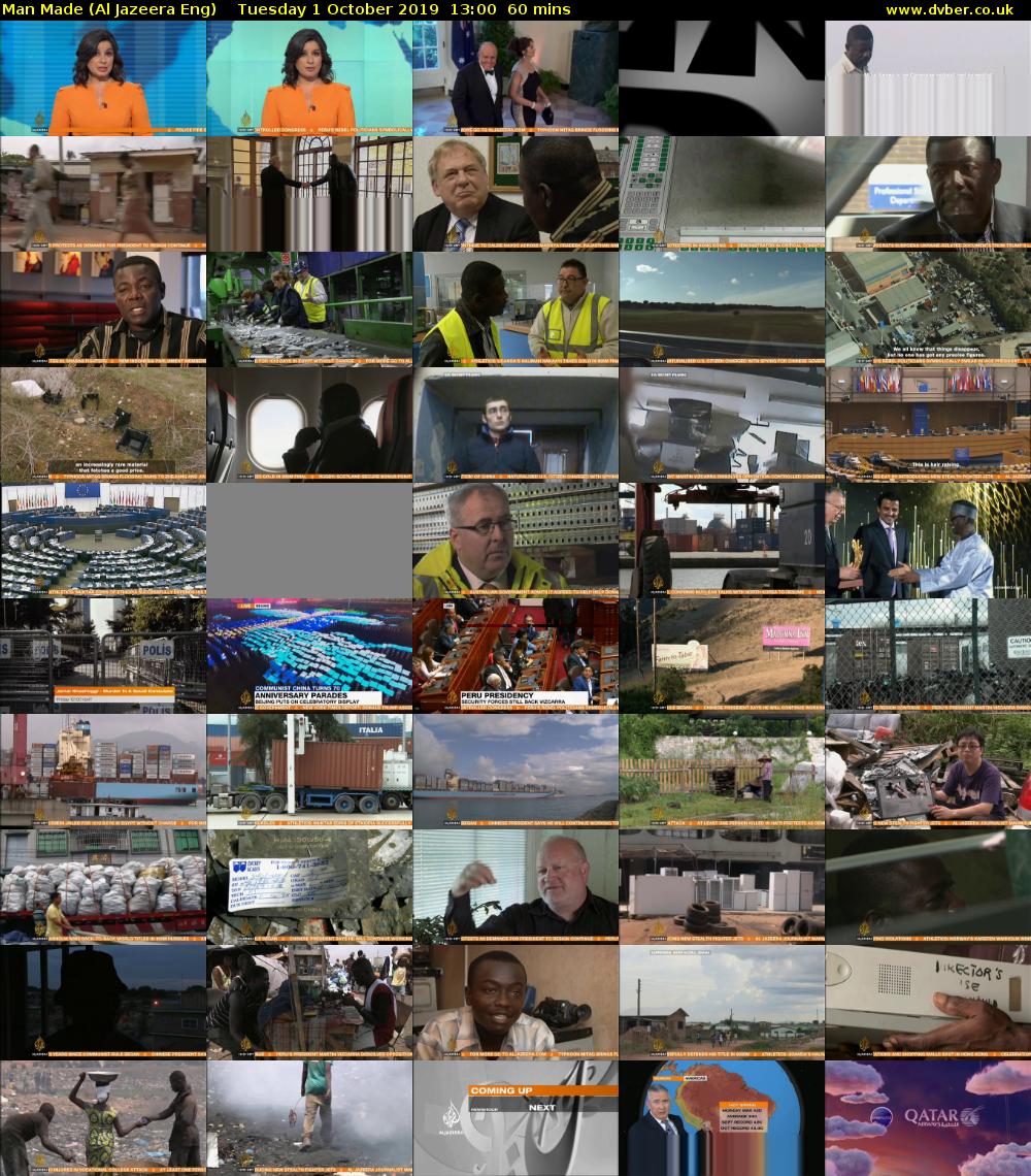 Man Made (Al Jazeera Eng) Tuesday 1 October 2019 13:00 - 14:00