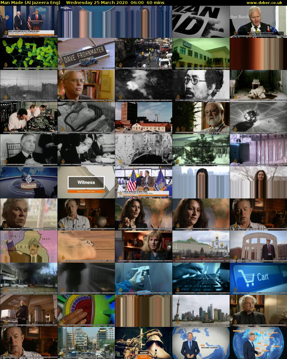 Man Made (Al Jazeera Eng) Wednesday 25 March 2020 06:00 - 07:00