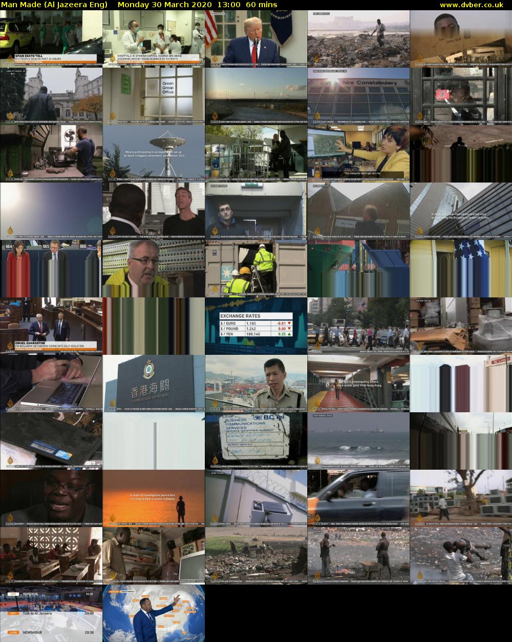 Man Made (Al Jazeera Eng) Monday 30 March 2020 13:00 - 14:00