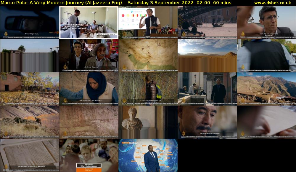 Marco Polo: A Very Modern Journey (Al Jazeera Eng) Saturday 3 September 2022 02:00 - 03:00