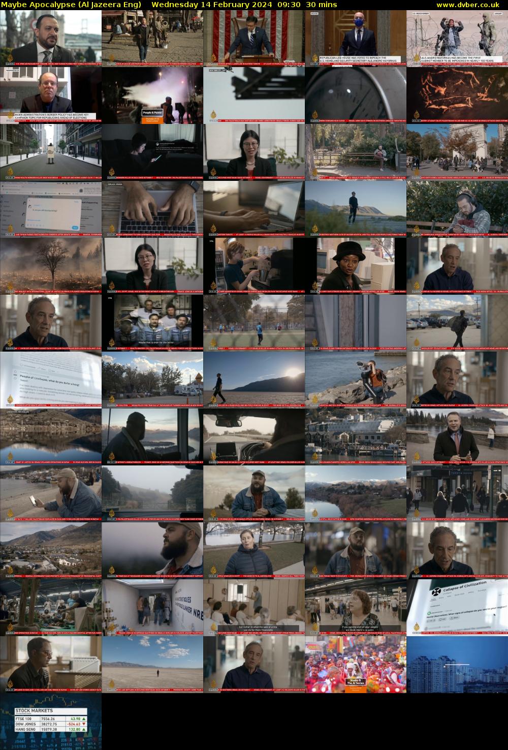 Maybe Apocalypse (Al Jazeera Eng) Wednesday 14 February 2024 09:30 - 10:00