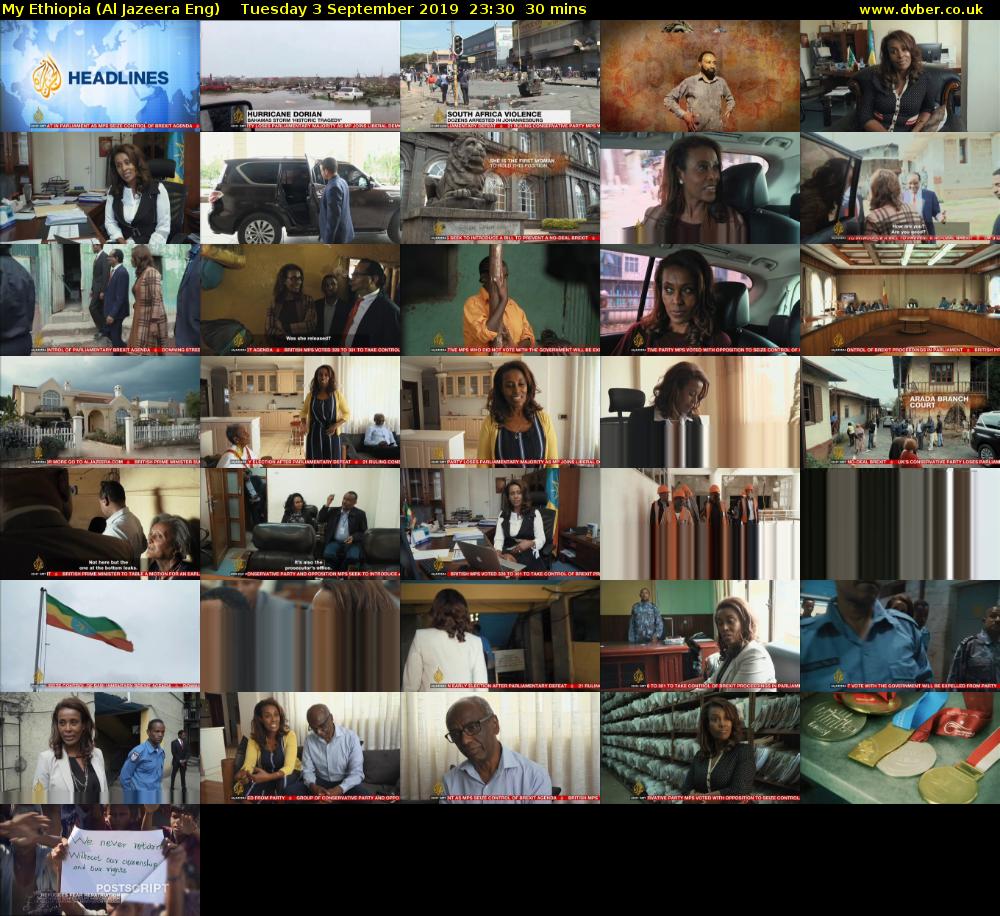 My Ethiopia (Al Jazeera Eng) Tuesday 3 September 2019 23:30 - 00:00
