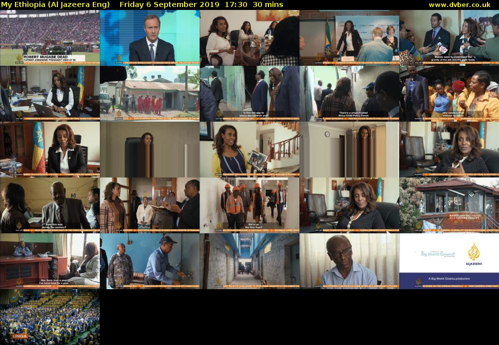 My Ethiopia (Al Jazeera Eng) Friday 6 September 2019 17:30 - 18:00