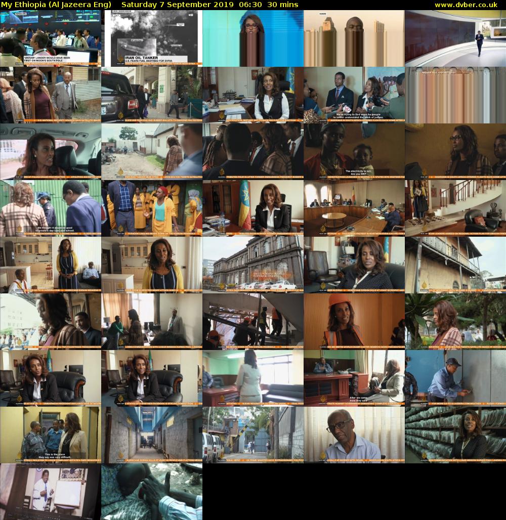My Ethiopia (Al Jazeera Eng) Saturday 7 September 2019 06:30 - 07:00