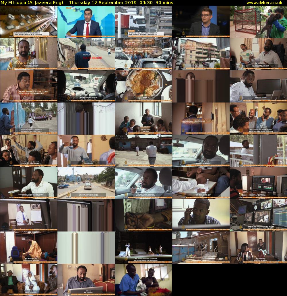 My Ethiopia (Al Jazeera Eng) Thursday 12 September 2019 04:30 - 05:00
