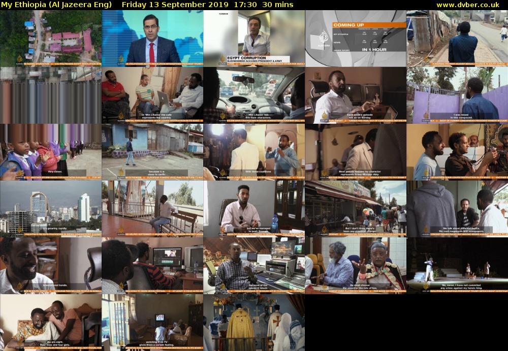 My Ethiopia (Al Jazeera Eng) Friday 13 September 2019 17:30 - 18:00