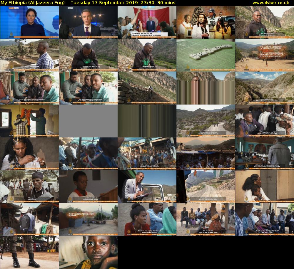 My Ethiopia (Al Jazeera Eng) Tuesday 17 September 2019 23:30 - 00:00