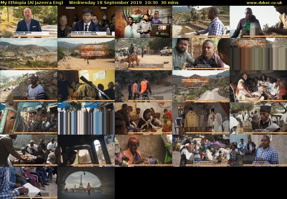 My Ethiopia (Al Jazeera Eng) Wednesday 18 September 2019 10:30 - 11:00
