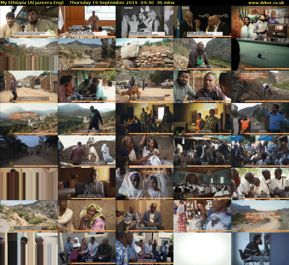 My Ethiopia (Al Jazeera Eng) Thursday 19 September 2019 04:30 - 05:00