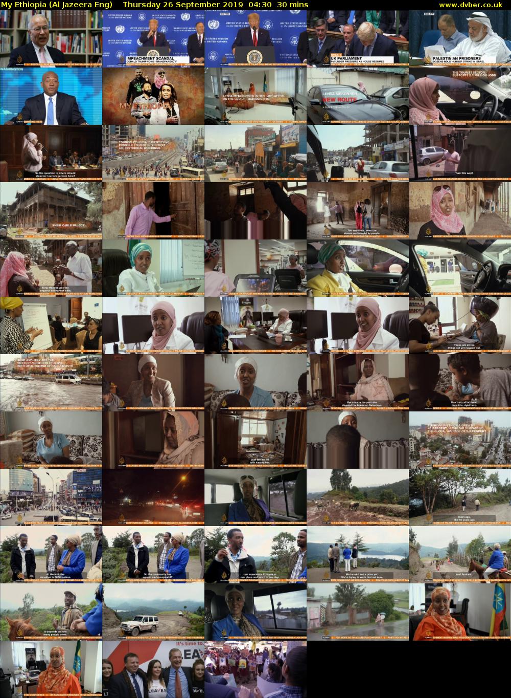 My Ethiopia (Al Jazeera Eng) Thursday 26 September 2019 04:30 - 05:00