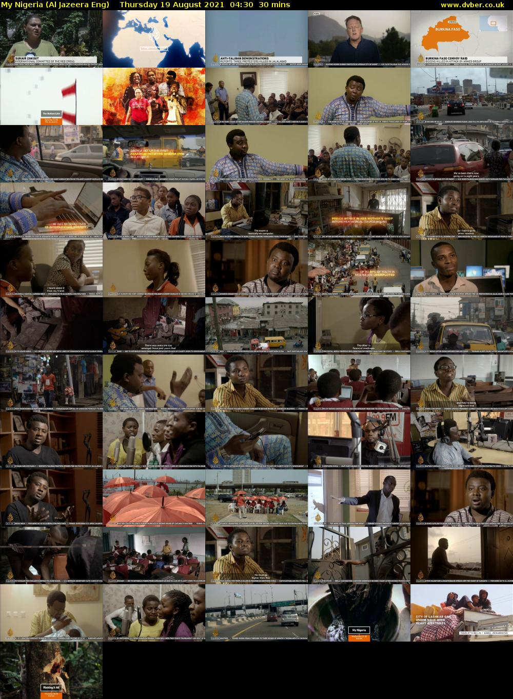 My Nigeria (Al Jazeera Eng) Thursday 19 August 2021 04:30 - 05:00