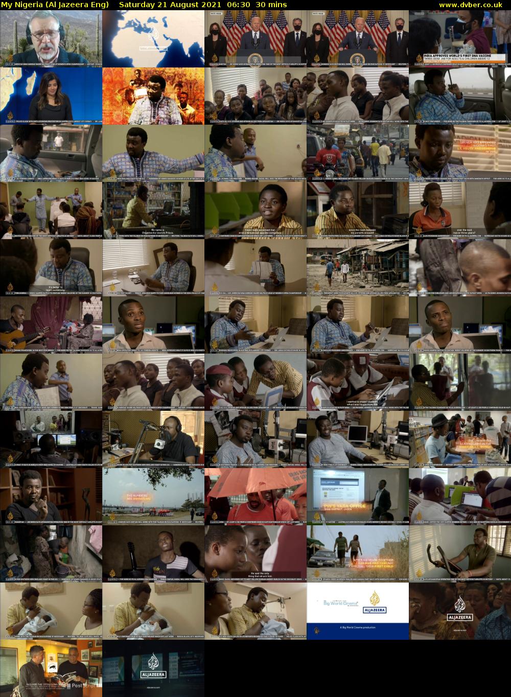 My Nigeria (Al Jazeera Eng) Saturday 21 August 2021 06:30 - 07:00