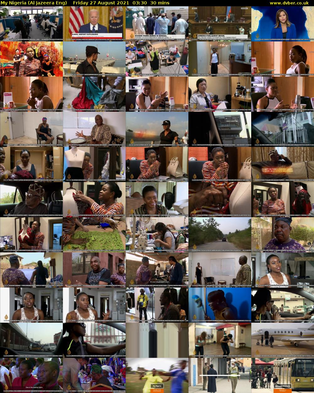 My Nigeria (Al Jazeera Eng) Friday 27 August 2021 03:30 - 04:00