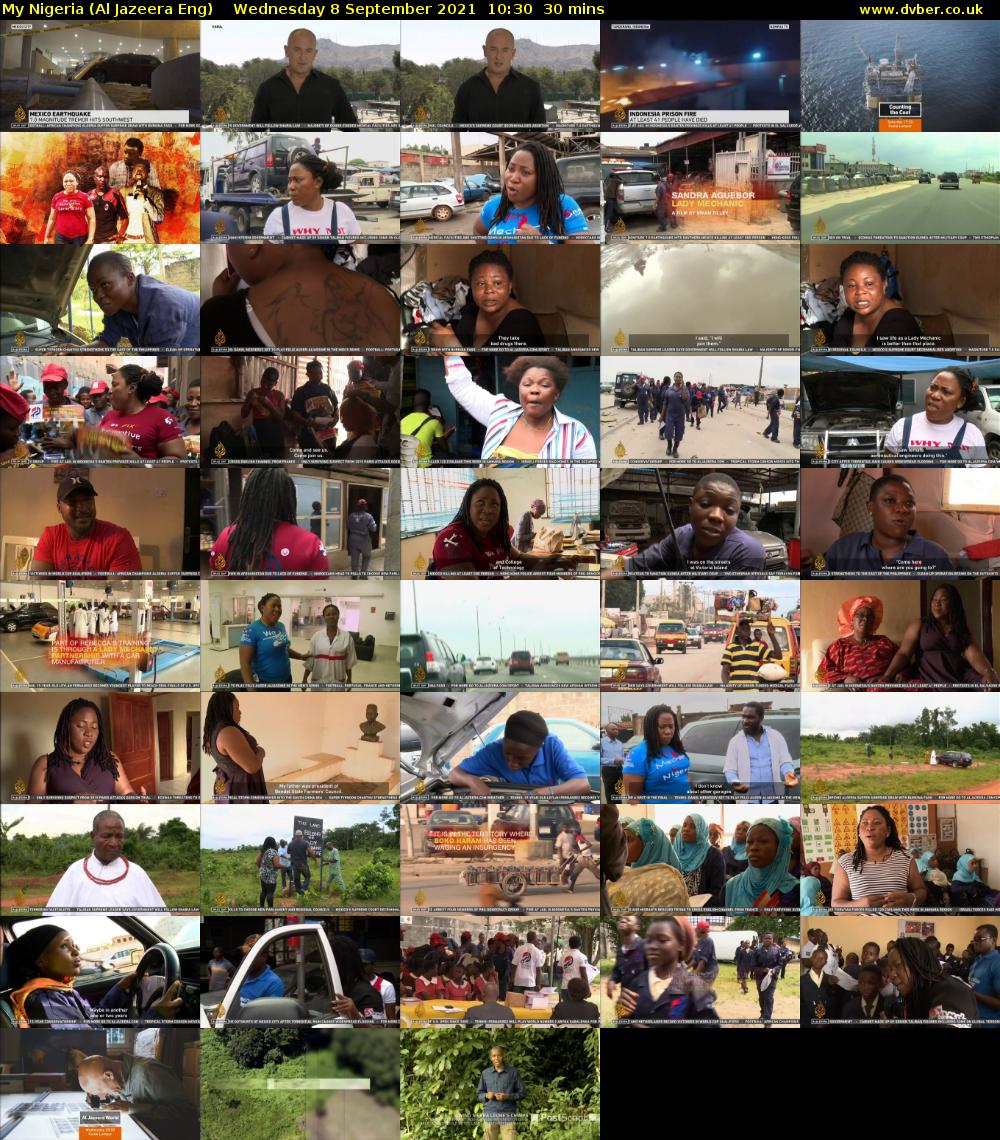 My Nigeria (Al Jazeera Eng) Wednesday 8 September 2021 10:30 - 11:00