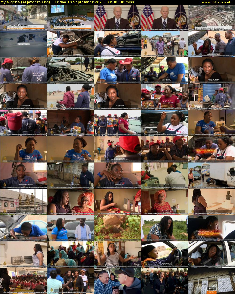 My Nigeria (Al Jazeera Eng) Friday 10 September 2021 03:30 - 04:00