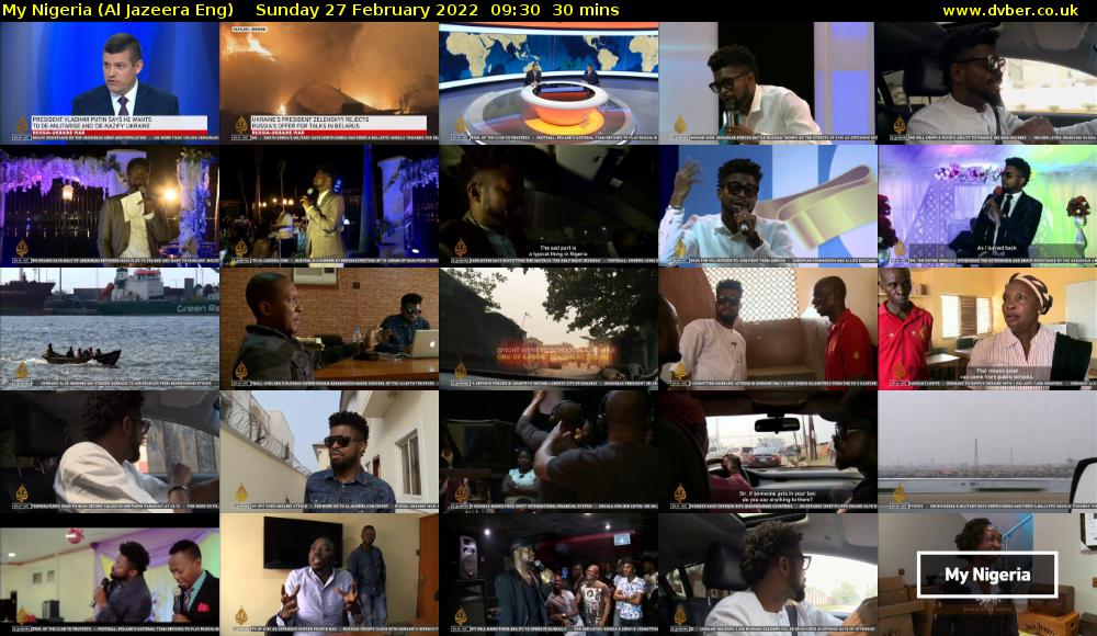 My Nigeria (Al Jazeera Eng) Sunday 27 February 2022 09:30 - 10:00
