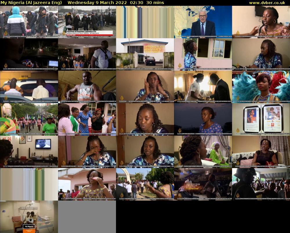 My Nigeria (Al Jazeera Eng) Wednesday 9 March 2022 02:30 - 03:00