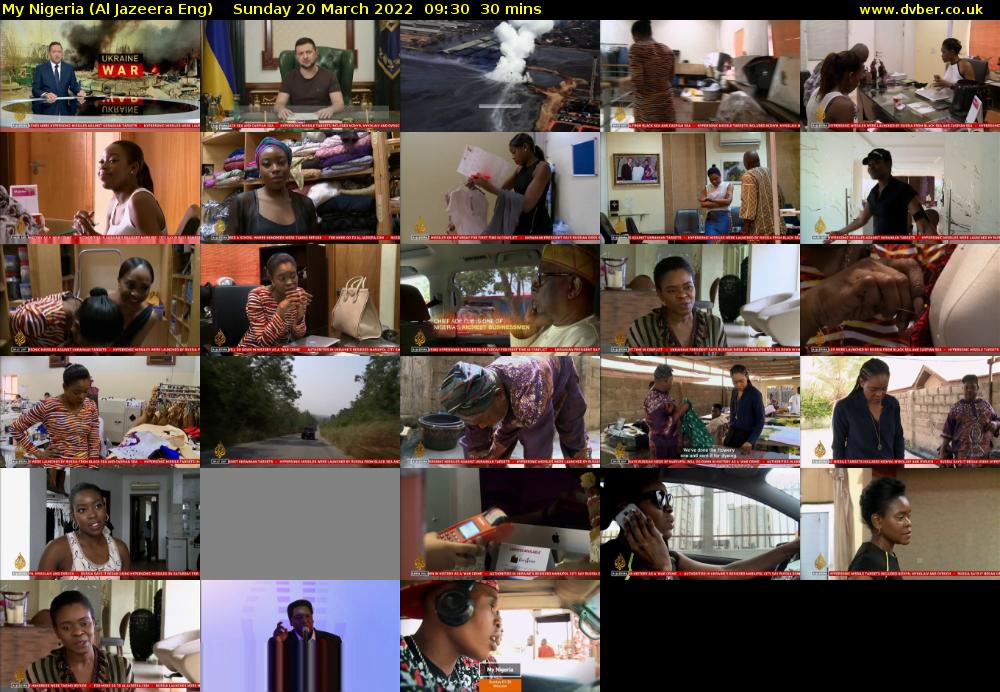 My Nigeria (Al Jazeera Eng) Sunday 20 March 2022 09:30 - 10:00