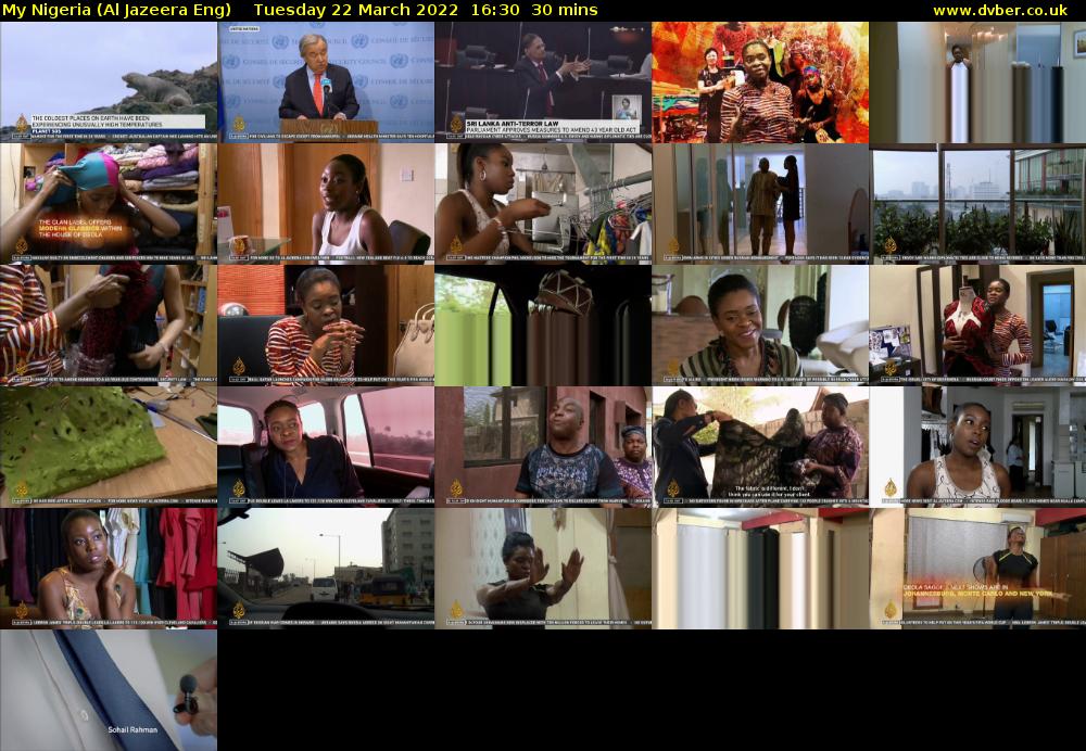 My Nigeria (Al Jazeera Eng) Tuesday 22 March 2022 16:30 - 17:00
