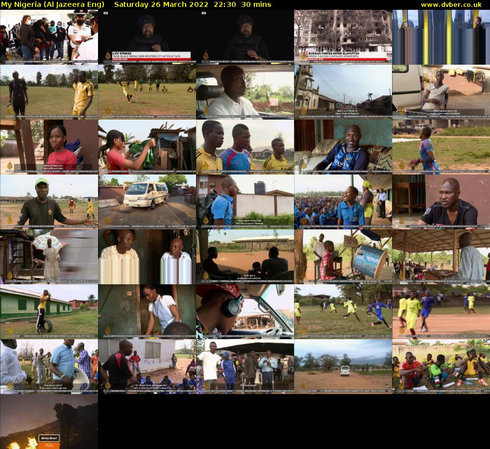 My Nigeria (Al Jazeera Eng) Saturday 26 March 2022 22:30 - 23:00